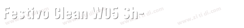 Festivo Clean W05 Sh字体转换 Festivo Clean W05 Sh字体转换